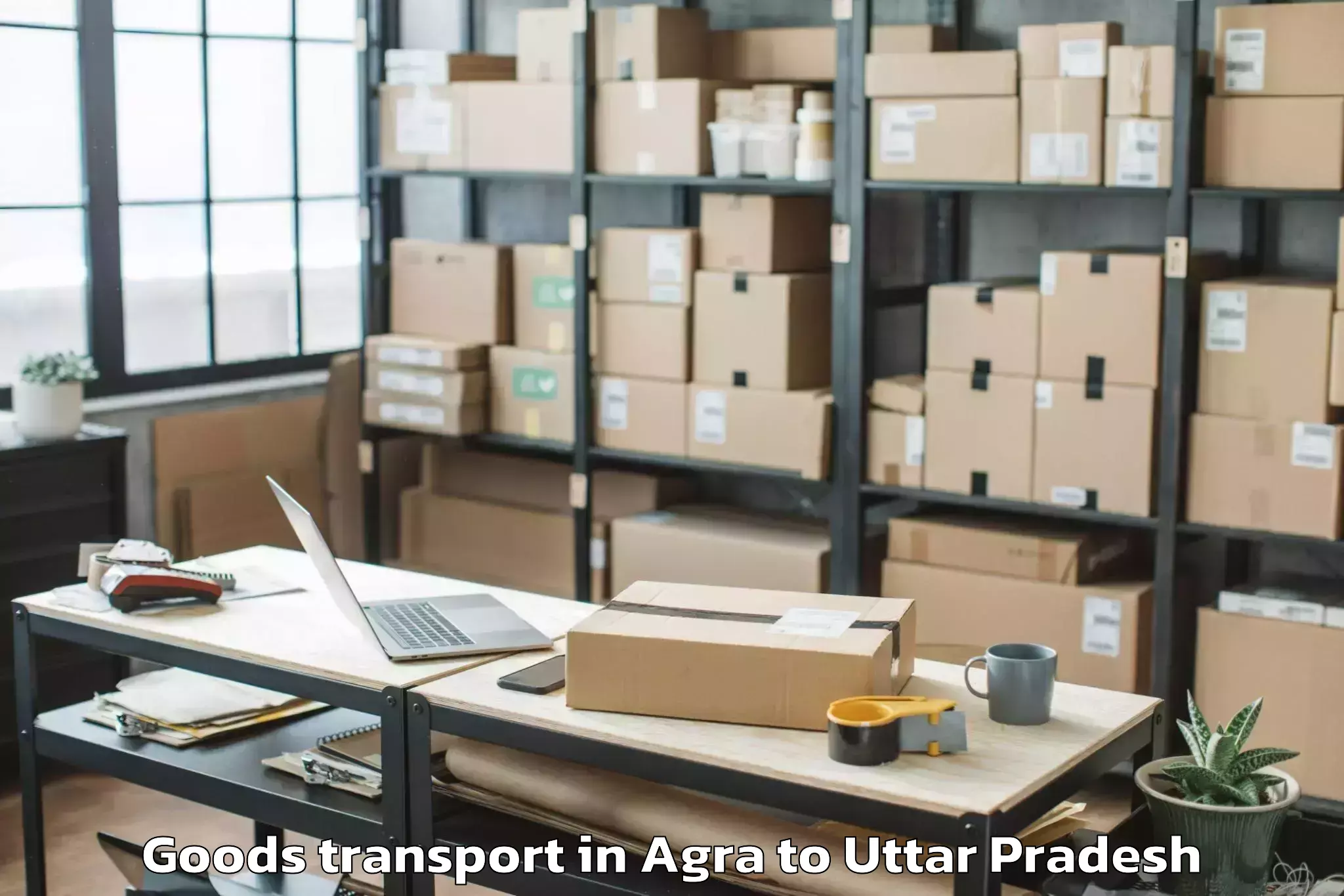 Affordable Agra to Bahua Goods Transport